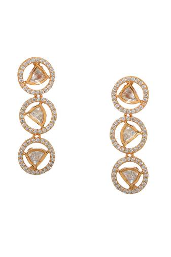 white diamond earrings