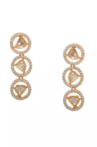 white diamond earrings