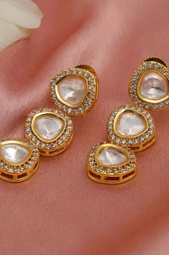white diamond earrings