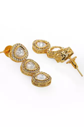 white diamond earrings