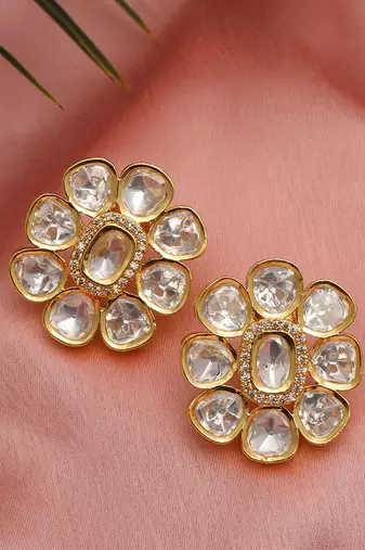 white diamond earrings
