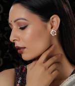 white diamond earrings