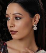 white diamond earrings