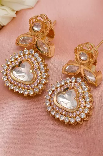 white diamond earrings