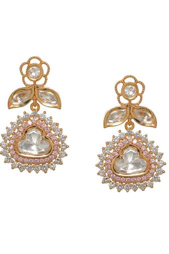 white diamond earrings