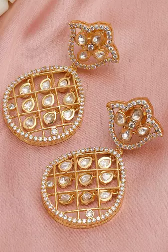 white diamond earrings