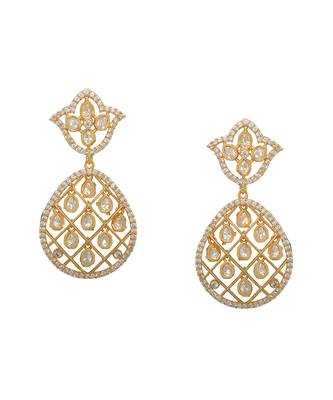 white diamond earrings 1