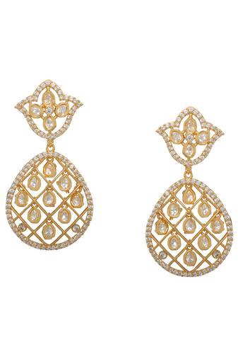white diamond earrings