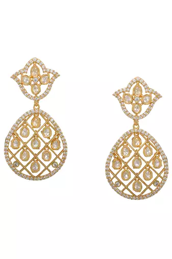 white diamond earrings