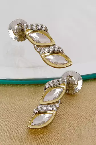 white diamond earrings