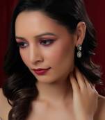 white diamond earrings