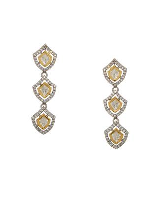 white diamond earrings 1