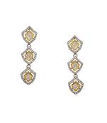 white diamond earrings