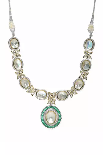 white diamond necklaces