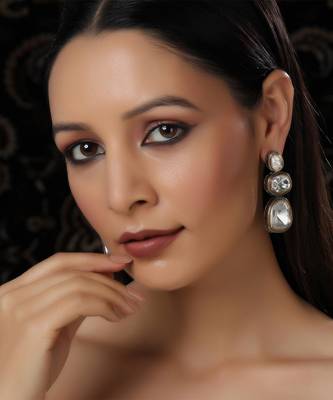 white diamond earrings 1
