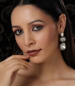 white diamond earrings