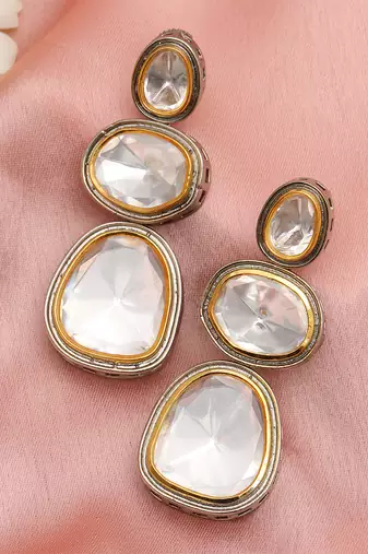 white diamond earrings