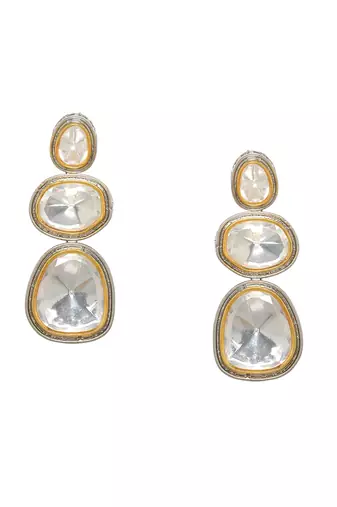 white diamond earrings