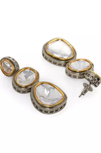 white diamond earrings