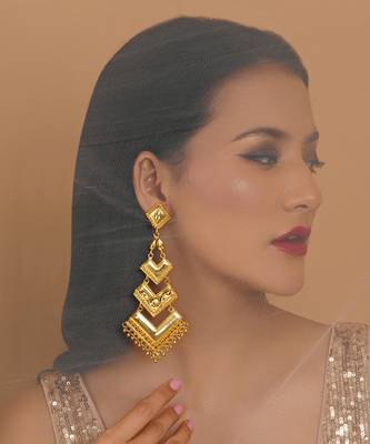 Gold plated earrings 2