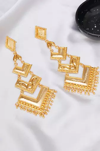 Gold plated earrings