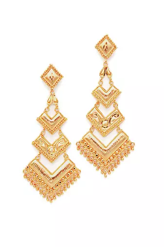 Gold plated earrings