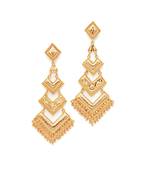 Gold plated earrings