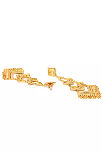 Gold plated earrings