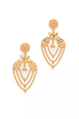Gold plated earrings