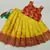 Baby Girl's Traditional Readymade Yellow Pattu Pavadai Lehenga Choli For Kids