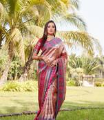 Boutique collection kanjivaram soft silk saree with blouse fabric