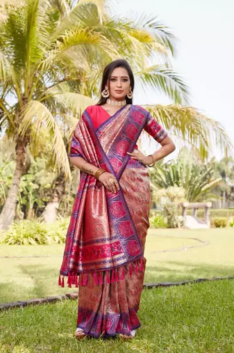 Boutique collection kanjivaram soft silk saree with blouse fabric