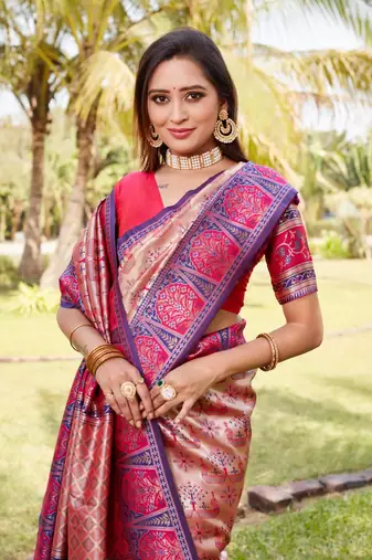 Boutique collection kanjivaram soft silk saree with blouse fabric