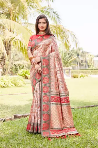Boutique collection kanjivaram soft silk saree with blouse fabric
