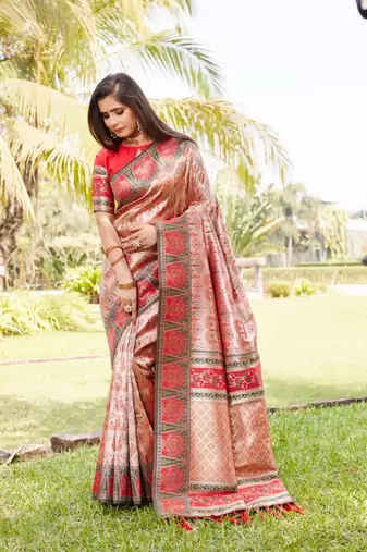 Boutique collection kanjivaram soft silk saree with blouse fabric