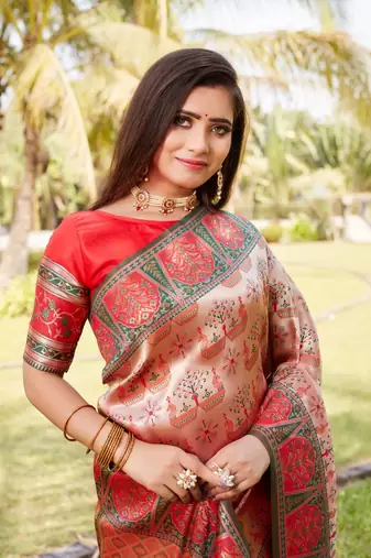 Boutique collection kanjivaram soft silk saree with blouse fabric