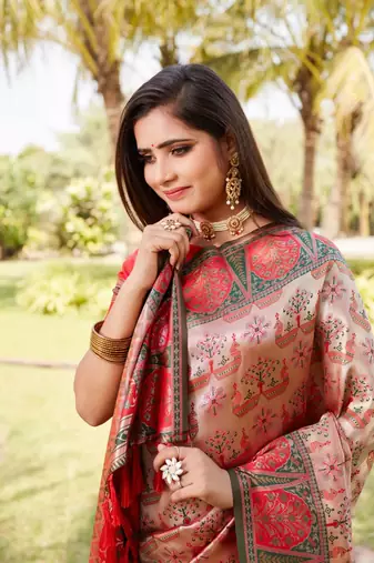 Boutique collection kanjivaram soft silk saree with blouse fabric
