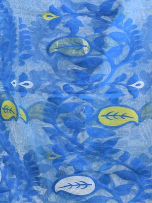 White Woven Cotton Floral Handloom Jamdani Sarees Without Blouse Piece 4
