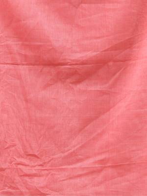 Red Woven Cotton Solid Handloom-Sarees Without Blouse Piece 4