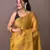 Golden Tissue Silk Zari weaving Thread work saree with Blouse