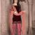 Maroon embroidered velvet Salwar suit