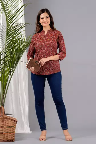 Anushil women's kurti & tops|stylish, latest cotton kurti, top collection|trendy, short & stylish kurti & tops