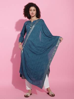 Blue Silk Kurta Set 2