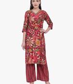 Maroon Modal Viscose Co-Ord Set