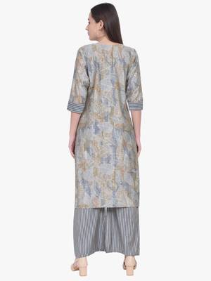 Grey Modal Viscose Co-Ord Set 4