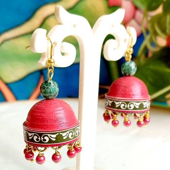 Quilled hanging  jhumkas 21 1