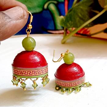 Quilled hanging  jhumkas 22 2
