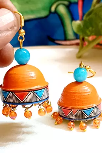 Quilled hanging  jhumkas 23
