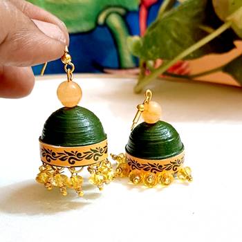 Quilled hanging  jhumkas 24 2