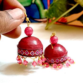 Quilled hanging  jhumkas 25 2